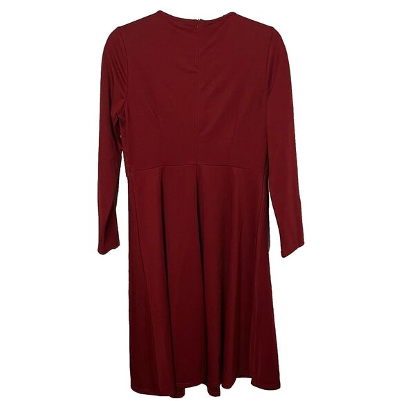 Clearlove Valentines Red Long Sleeve Elegant Cocktail Party Dress Size M NEW! - Picture 4 of 11